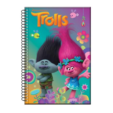 Trolls B5 Soft Cover Spiral Notebook  50 sheets £1.49